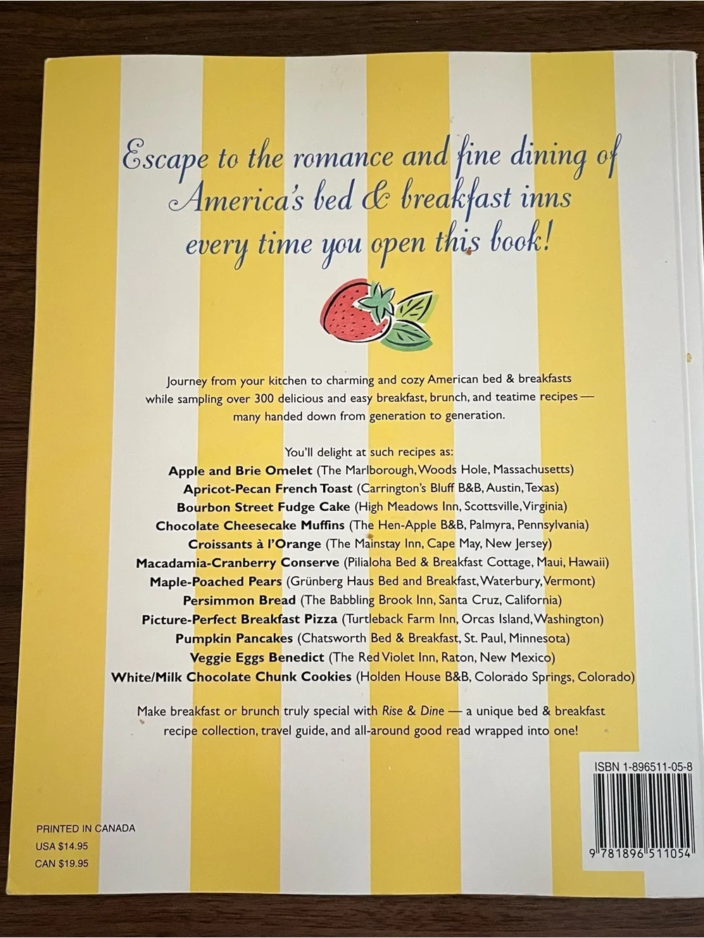 Rise & Dine America Savory Secrets from America's Bed & Breakfast Inns